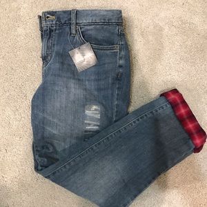 EVERYTHING MUST GO NWT flannel-lined Jeans